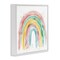 Stupell Industries Pastel Rainbow with Gold Accents Framed Giclee, design by Creative Studio